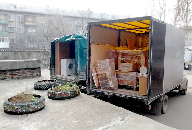 Доставка мебели на газели догрузом из Екатеринбурга в Новый Уренгой